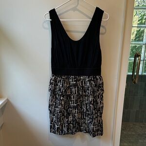 Mossimo Supply Co. Black and White Mini Dress